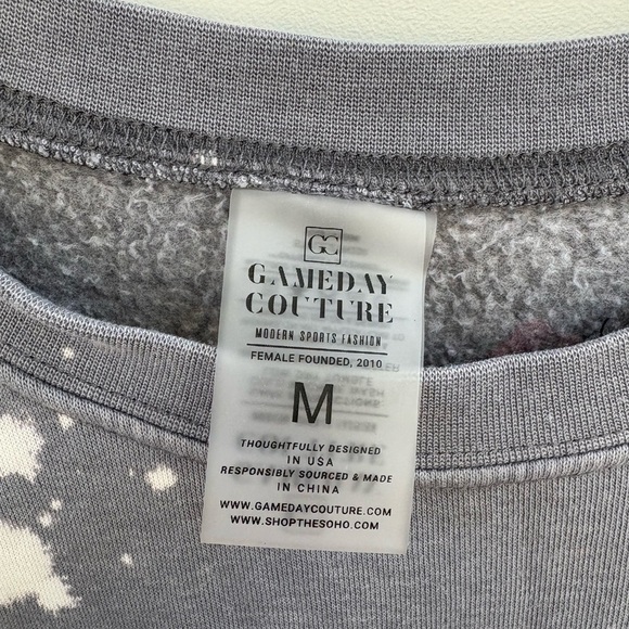 Dallas Cowboys Gray and White Women's Crew Neck Sweater - Picture 5 of 5